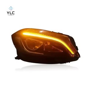 Faro Anteriore per Auto <span class=keywords><strong>Mercedes</strong></span> Benz <span class=keywords><strong>Classe</strong></span> <span class=keywords><strong>A</strong></span> W176 2013-2018, Stile AMG, Sistema di Illuminazione LED - Product Image 1