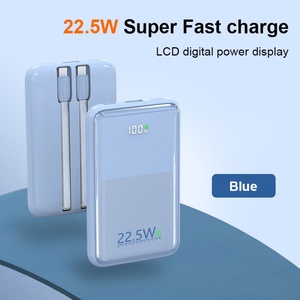 Batterie externe portable ultra-fine 20000mAh 22.5W avec sortie Type C, charge super rapide, affichage numérique LED pour l'extérieur - Product Image 4