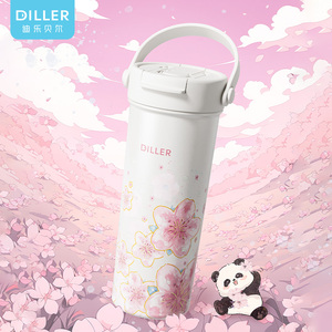 E-commerce serie calda rosa Panda bottiglia di acqua in acciaio inossidabile bottiglia isolata libera Logo personalizzato - Product Image 6