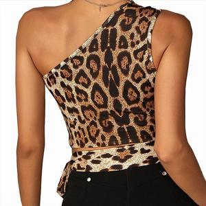 Débardeur sexy pour femme à imprimé léopard et effet croco, style décontracté printemps-été, haute qualité, personnalisé - Product Image 2