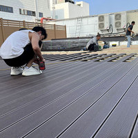Planche 3D anti-mites et anticorrosion, plancher en bois d'extérieur, imperméable, composite WPC, terrasse en bois d'ingénierie