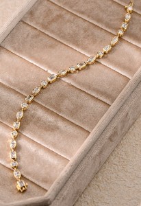 Pulsera de tenis con diamantes de laboratorio de 5.1 quilates, oro macizo de 14K, certificado IGI, color <span class=keywords><strong>D</strong></span>, claridad VS, corte marquesa, corte redondo brillante, corte octogonal - Product Image 6