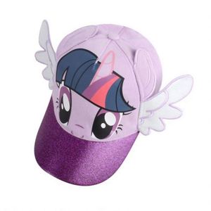 Casquette de baseball rose pour filles avec perruque intégrée, motif dessin animé, vente en gros - Product Image 2