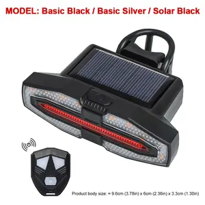 Feux arrière <span class=keywords><strong>de</strong></span> vélo avec clignotants, télécommande sans fil, feu arrière, <span class=keywords><strong>indicateur</strong></span> <span class=keywords><strong>de</strong></span> <span class=keywords><strong>direction</strong></span>, rechargeable, lampe arrière <span class=keywords><strong>pour</strong></span> vélo <span class=keywords><strong>de</strong></span> route - Product Image 2