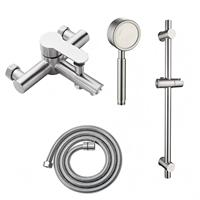 Robinet mitigeur thermostatique mural en acier inoxydable 304