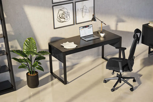 Escritorio Ejecutivo de Estilo Moderno, Mesa de Oficina con <span class=keywords><strong>Chapa</strong></span> de Madera Sólida, Fabricante OEM de Muebles de Oficina - Product Image 2