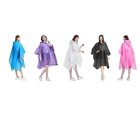 Waterproof Adults Raincoat for Poncho Peva Material for Outdoor Activities-for Camping and Hiking