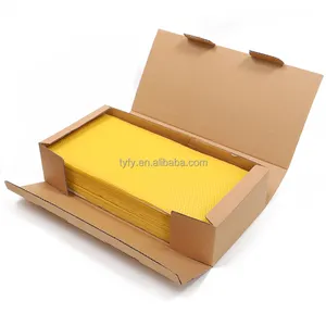 Beeswax BAQIAN Factory Directly Natural Bee Wax Foundation Sheet Yellow Bee Hive Foundation Pure Beeswax Sheet