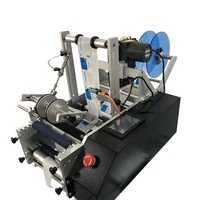 Application d'étiqueteuse semi-automatique Machine d'étiquetage de bouteilles carrées rondes double face avant arrière