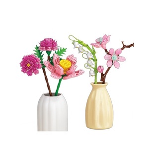 Rosa eterna blocco Bouquet <span class=keywords><strong>Puzzle</strong></span> assemblato fiore giocattolo di san valentino compleanno regalo di costruzione blocco fiore - Product Image 5