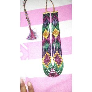 Collar de Perlas Redondas Facetadas de Zafiro Natural de 7 Hilos, Exclusivo y de Primera Calidad, de 3 mm a 4,5 mm, Certificado por Terceros - Product Image 2