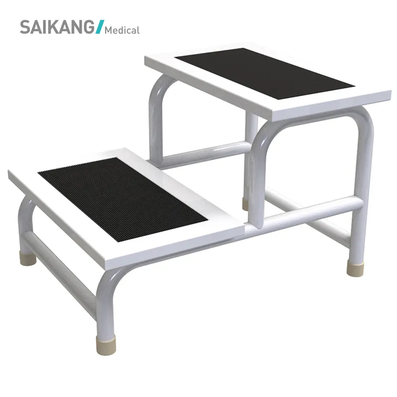 SKE020-3 Paslanmaz Çelik Ve plastik merdiven tabure, portatif merdiven Sandalye