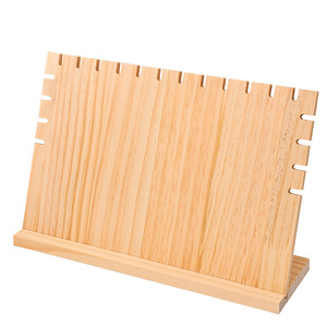 Solid Wood Jewelry Display Rack Necklace Organizer Multi Layer Stand For Home Decor Storage - Product Image 3