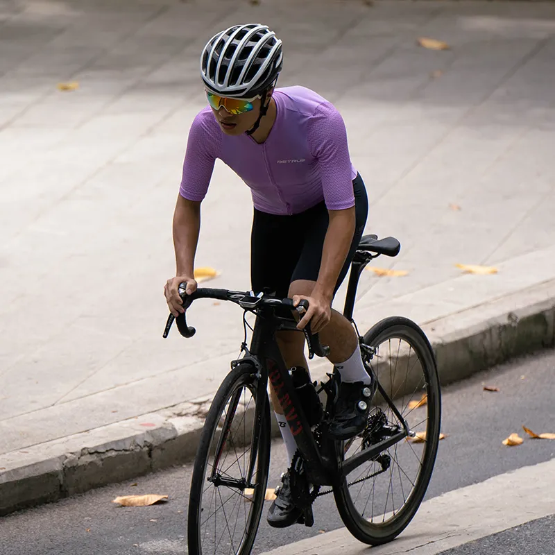 Maillot de cyclisme pour homme avec logo personnalisé chemise de vélo à sublimation respirante vente en gros de maillot de cyclisme professionnel à séchage rapide pour adulte