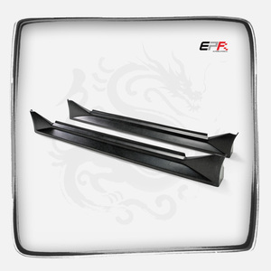 Jupes latérales pour TOYOTA AE86 Levin style RUF en fibre de verre non peintes - Product Image 1