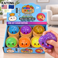 Jouet sensoriel alimentaire amusant KAITONG pour Noël avec logo personnalisé pour soulager le stress, jouets à presser en forme de dumpling