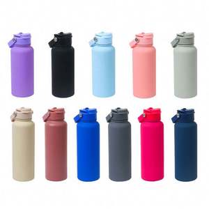 Bouteille d'eau de sport en acier inoxydable à double paroi en métal personnalisée 1000ml avec logo sans BPA en gros - Product Image 2