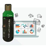 Registrador de Datos de Temperatura con Envío en 90 Días, Registrador USB, Resistente al Agua IP67, 2 Años de Duración de la Batería, para Cadena de Frío (OEM/ODM Disponible)