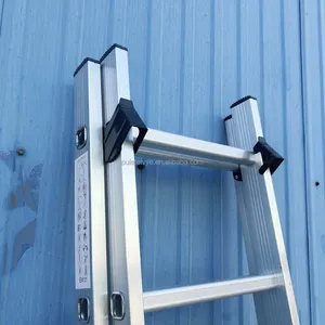 <span class=keywords><strong>Escalera</strong></span> de extensión de aluminio de <span class=keywords><strong>20</strong></span> escalones de diseño moderno de 2 secciones Escaleras combinadas telescópicas - Product Image 4