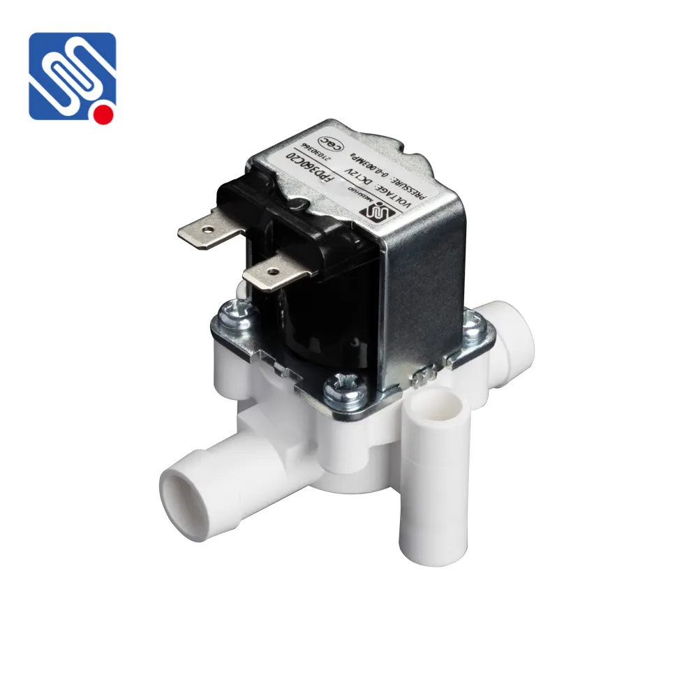 Meishuo Mesin cuci, katup Solenoid elektrik, DC 12V AC 13.7 V, 220mm