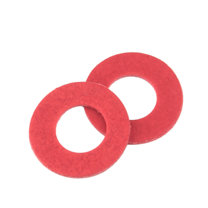 Rondelles d'isolation rouges résistantes à la chaleur en fibre vulcanisée Joints électriques plats Rondelles isolantes rouges en fibre vulcanisée - Product Image 4