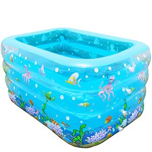Piscine gonflable rectangulaire transparente de haute qualité, baignoire en <span class=keywords><strong>plastique</strong></span> pour bébé, piscine portable pour enfants, fosse à balles pour intérieur et extérieur - Product Image 1