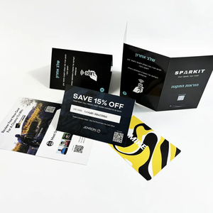 Veel Gebruikte Aangepaste Ansichtkaart Mat Visitekaartje Glossy Business Logo Qr <span class=keywords><strong>Code</strong></span> Dank U Kaart - Product Image 5