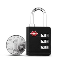 Cadenas à combinaison à trois chiffres en alliage de zinc léger certifié TSA520, adapté aux valises, sacs à dos et casiers
