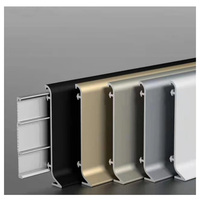Plinthe en Aluminium, prix d'usine, pour décor, bord de mur de sol, ligne de plissage en métal