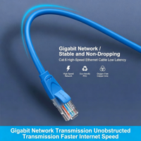 Câble réseau RJ45 Cat6A Cat8 à transmission rapide et ininterrompue, forte stabilité pour les serveurs de données