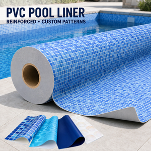 Revestimiento de PVC Reforzado Anti-UV para Piscinas, Membrana Impermeable para Piscinas, Mosaico <span class=keywords><strong>Azul</strong></span> Personalizado, Suministro al por Mayor de Fábrica OEM - Product Image 1