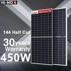 Longi solar panel hot sell competitive price Fast Charging cheap bifacial solar panel longi 450w 540w solar energy panel solar