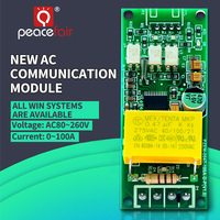 Medidor de Energía Inteligente Peacefair PZEM-004T-D-P TTL Modbus RTU Monofásico 100A CA 80-260V, Medidor de Potencia en Vatios y KWH para Hogar, Industria e IoT
