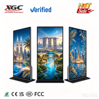 Pantalla LED Plegable Portátil Personalizada P1.86 P2.5 para Interiores, Soporte de Exhibición de Carteles Digitales para Tiendas