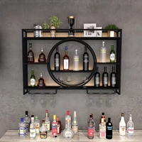 Décor mural lumineux doré tendance, porte-vin suspendu pour chaise de salle à manger, métal antirouille 304, bar de nuit, refroidissement, rangement
