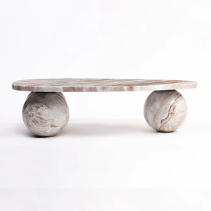 Modern Rectangular Sawar <b>Marble</b> Coffee <b>Table</b> Handmade Coffee <b>Table</b> with Easy Assembly-Living Room Furniture - Product Image 6