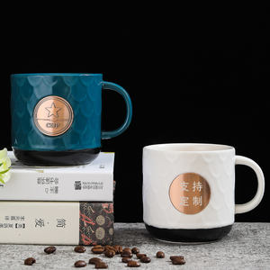 Toptan İskandinav yaratıcı seramik kahve kupa özel Logo bakır balık pulu bardak dövülmüş moskova <span class=keywords><strong>Mule</strong></span> kupa benzersiz porselen hediyeler - Product Image 3