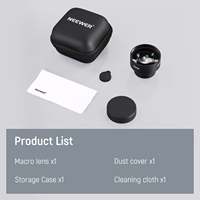 Objectif macro HD NEEWER 105 mm pour téléphone intelligent, zoom rapproché, pour plaque arrière d'objectif à filetage 17 mm
