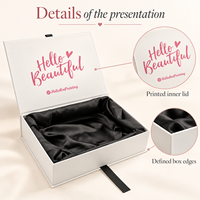 Boîtes d'emballage rigides en carton recyclable sur mesure avec fermeture magnétique pour les commandes de cadeaux en ligne