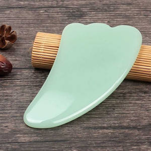 เครื่องนวดหน้าและตัว หยกธรรมชาติ กัวซา บอร์ด สีเขียว สำหรับนวดบำบัด - Product Image 6