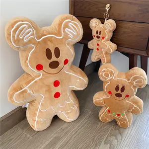 Lebkuchen mann Cookie Plüsch tier Gefüllte Puppen Kissen Home Decorations Weihnachten Lebkuchen mann Spielzeug