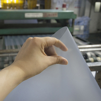 Feuille de PVC imprimable mate de 120 microns, feuille de plastique PVC rigide givrée pour boîte pliante