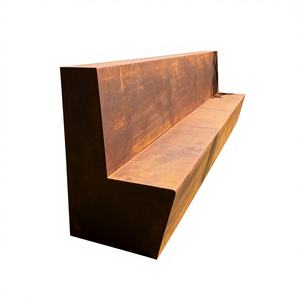 Banco de Jardín Moderno de Acero Corten con Recubrimiento en Polvo, Duradero y Cómodo, para Relajarse y Plantar al Aire Libre - Product Image 1