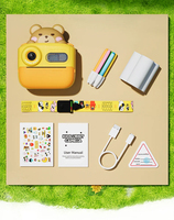 Cámara Polaroid Mini K64 con Diseño Infantil, Compatible con Tarjetas de 32GB, Lente Dual de 48MP, Videocámara 1080P, Impresión Instantánea para Niños