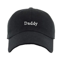 Alta calidad 100% algodón Polo estilo papá bordado clásico rojo personalizado lavado papá sombreros