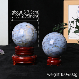 Wholesale High Quality <b>Crystal</b> Healing Stone Blue Opal Sphere <b>Crystal</b> <b>Ball</b> for Home Decoration - Product Image 4
