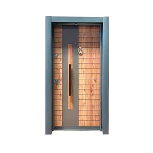 Porte de sécurité en acier, tôle d'acier laminée à froid, insonorisée, anti-effraction, extérieure, ouverture manuelle plate, porte complète, Zhejiang - Product Image 2