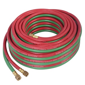 <span class=keywords><strong>Tuyau</strong></span> <span class=keywords><strong>de</strong></span> <span class=keywords><strong>gaz</strong></span> en caoutchouc double soudé 1/4'' x 100FT WP 300psi pour découpe - Product Image 1