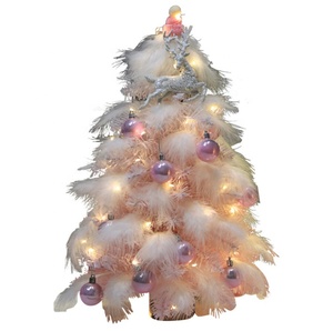 Z1407 Décoration d'intérieur Oiseaux artificiels <span class=keywords><strong>Plume</strong></span> <span class=keywords><strong>rose</strong></span> <span class=keywords><strong>Arbre</strong></span> de Noël - Product Image 1