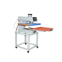 Machine de presse à Sublimation d'impression de t-shirt de haute qualité, Semi-automatique, Double Station, presse à chaud pneumatique